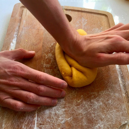making the pasta at home