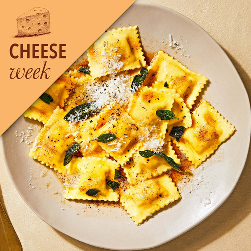 Pasta Evangelists Meal Courgette & Scamorza Ravioli with Amalfi Lemon Butter (Vegetarian)