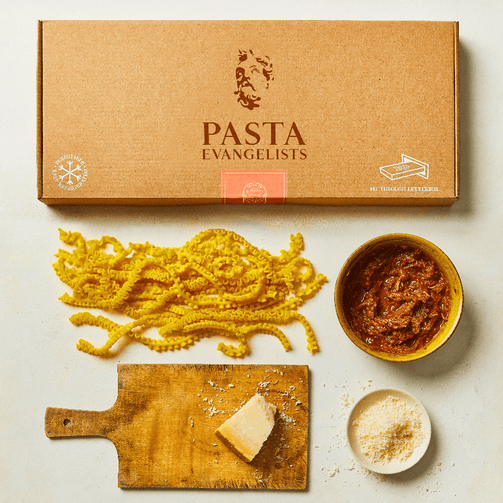 Pasta Evangelists Meal Mafalde with Beef Shin & Barolo Wine Ragù
