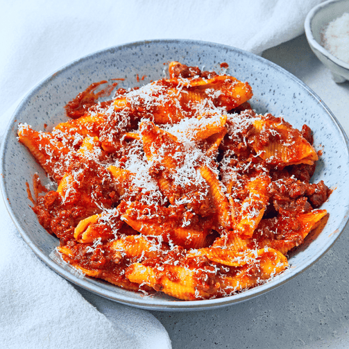 Pasta Evangelists Meal Martina's Sardinian Lamb Ragù with Fresh Conchiglie