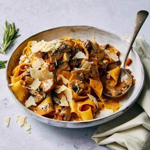 Pasta Evangelists Meal Pappardelle with a Wild Mushroom Sauce (Vegetarian)