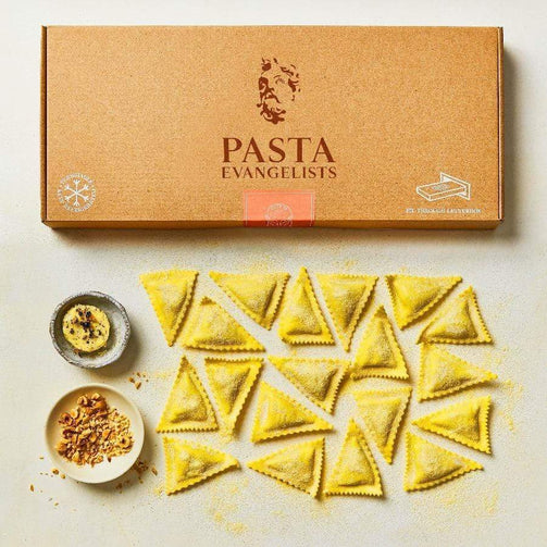Pasta Evangelists Meal Pecorino & Truffle Triangoli with Truffle Butter & Hazelnuts
