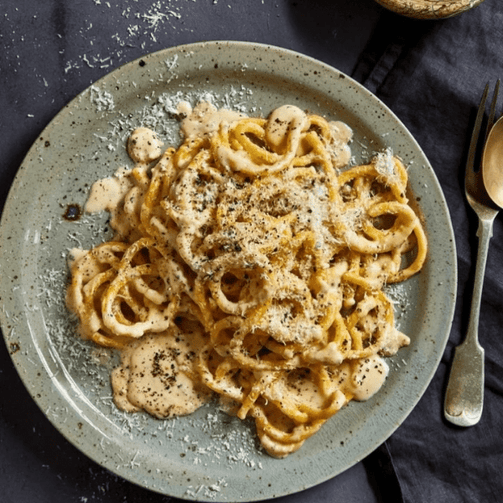 Pasta Evangelists Meal Pici Cacio e Pepe (Ultimate Cheese Pasta from Rome)