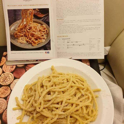 Pasta Evangelists Meal Pici Cacio e Pepe (Ultimate Cheese Pasta from Rome)