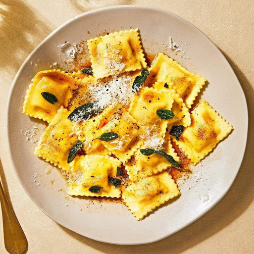 Pasta Evangelists Meal Sun-Dried Tomato & Burrata Ravioli with Thyme Butter Sauce (Vegetarian)