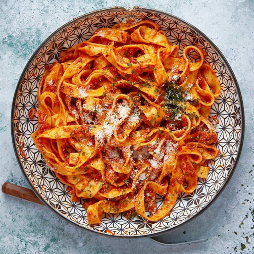 Pasta Evangelists Meal Tagliatelle with Beef Ragù alla Bolognese