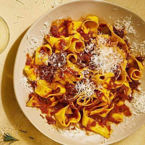 Pasta Evangelists Meal Venice's Famous Duck Ragù with Pappardelle