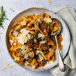 Pappardelle with a Wild Mushroom Ragù and Vegetarian Hard Cheese (v.)