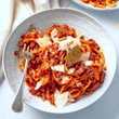 Pasta Evangelists Meal Bucatini all'Amatriciana with Crispy Smoked Pancetta