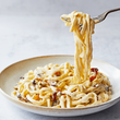 "Carbonara of Dreams" with Fresh Bucatini & Crispy Pancetta