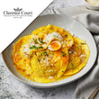 Pasta Evangelists Meal Clarence Court Asparagus & Pecorino Ravioloni with a Quail's Egg