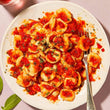 Orecchiette with Summer Roasted Pepper Sauce (Vegan)
