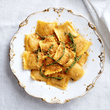 Pasta Evangelists Meal Prawn & Chilli Ravioli with Grissini Crumb, Samphire & Sage Butter